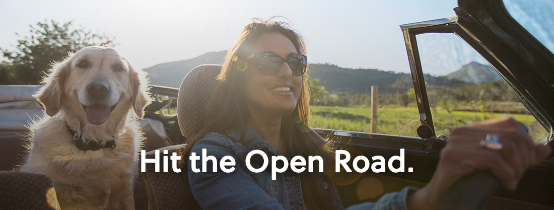 Hit the open road.